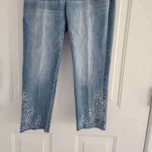 White House Black Market crop jeans